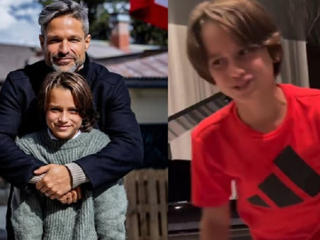 Filho de Diego Ribas viraliza ao cantar e dançar “Beat It”, de Michael Jackson