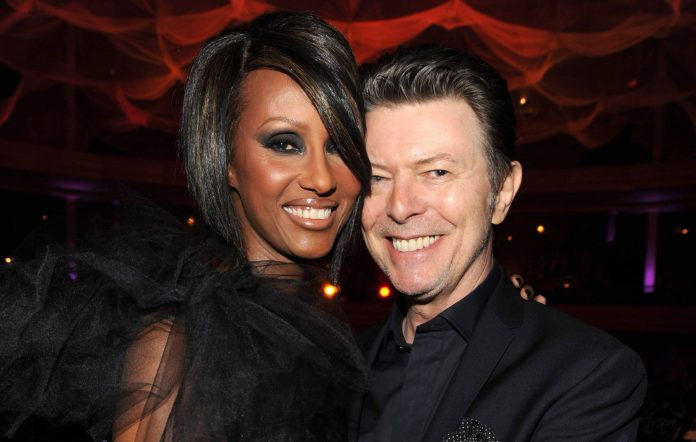 Iman e David Bowie no Hammerstein Ballroom em 15 de outubro de 2009 na cidade de Nova York.