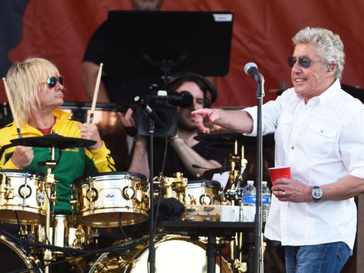 Zak Starkey (E) e Roger Daltrey (D)