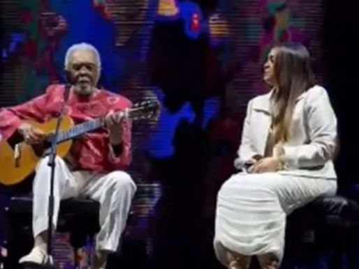 Preta Gil fez uma participação especial no show da turnê 'Tempo Rei'
