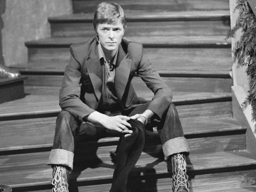 David Bowie em 1977.