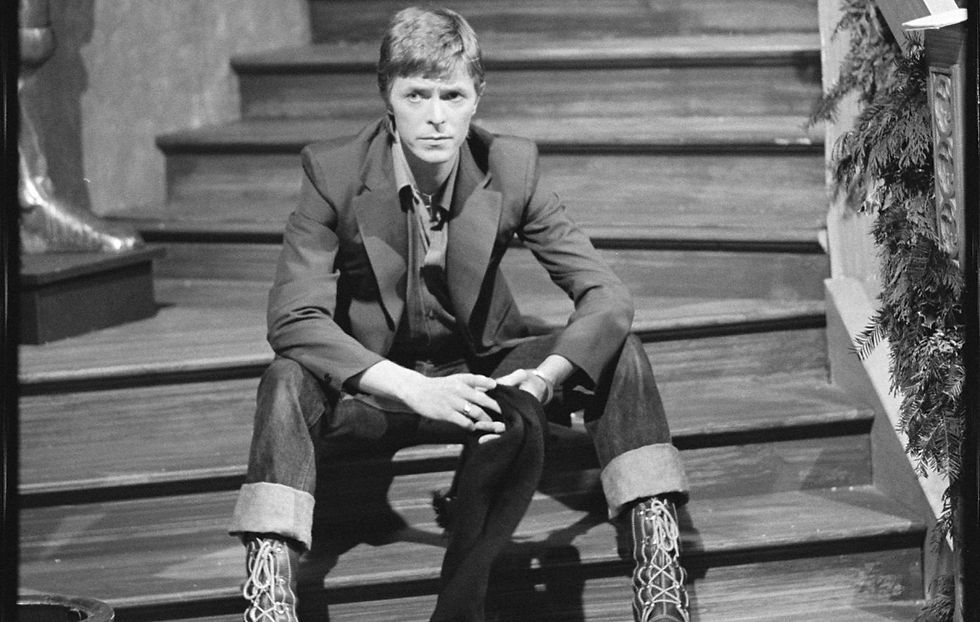 David Bowie em 1977.
