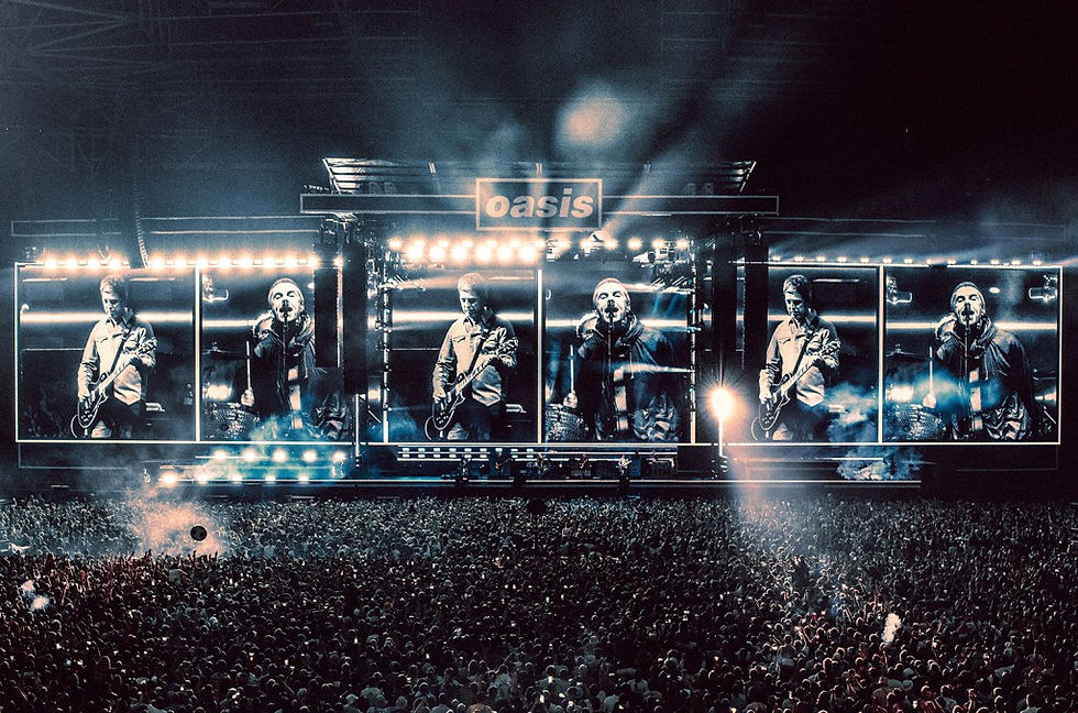 Oasis deu início à sua turnê de reunião Live '25 em Cardiff, País de Gales, no dia 4 de julho, com um setlist de 23 músicas. (Foto: Reprodução)