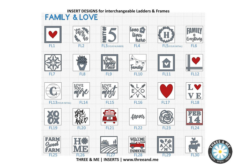 LOVE, VALENTINE'S & FAMILY INSERTS