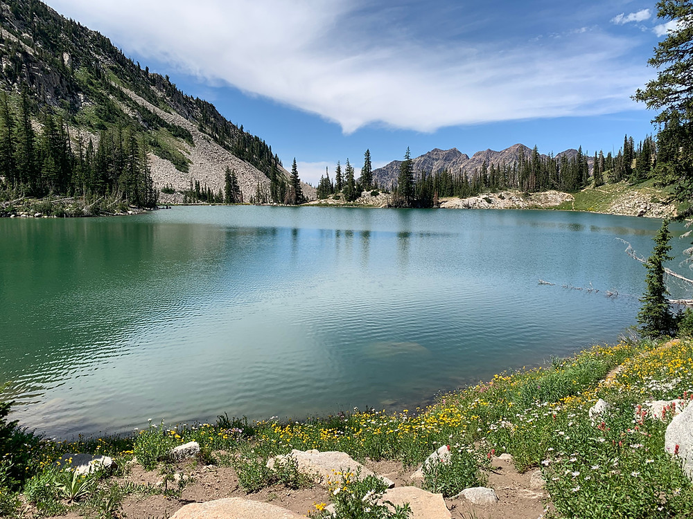 Red Pine Lake in Little Cottonwood Canyon, Utah