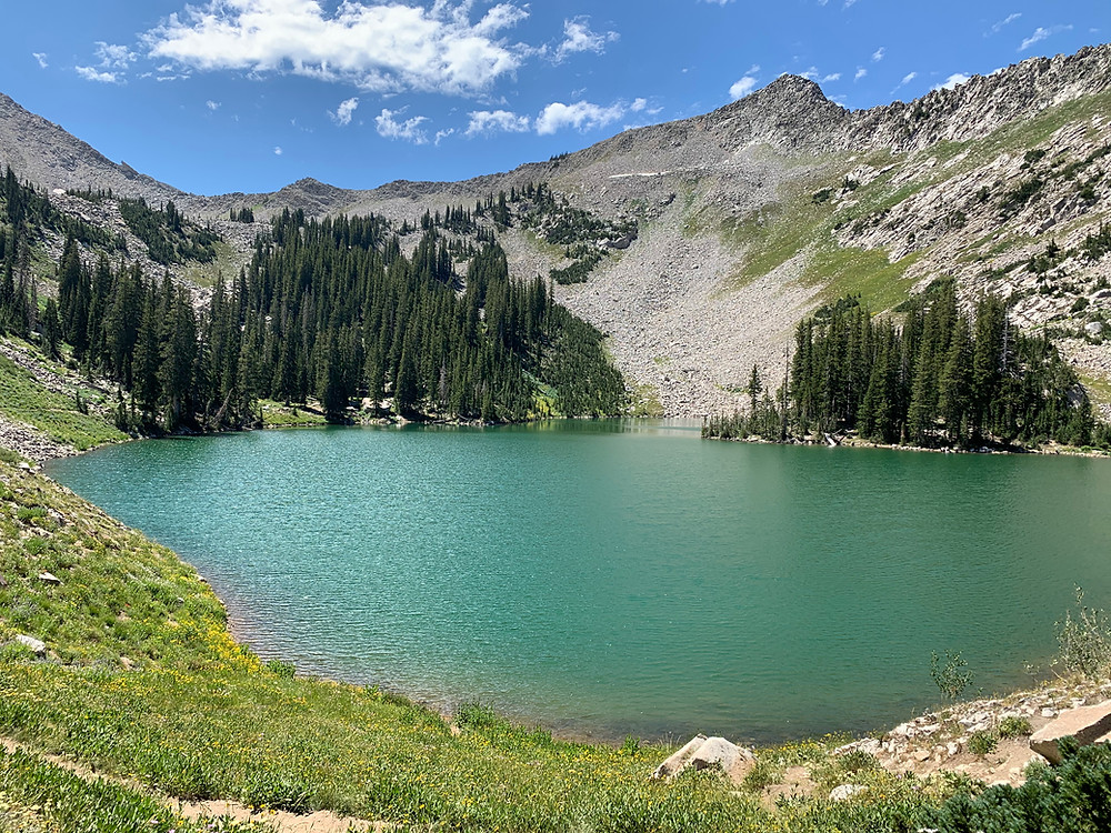 Red Pine Lake in Little Cottonwood Canyon, Utah