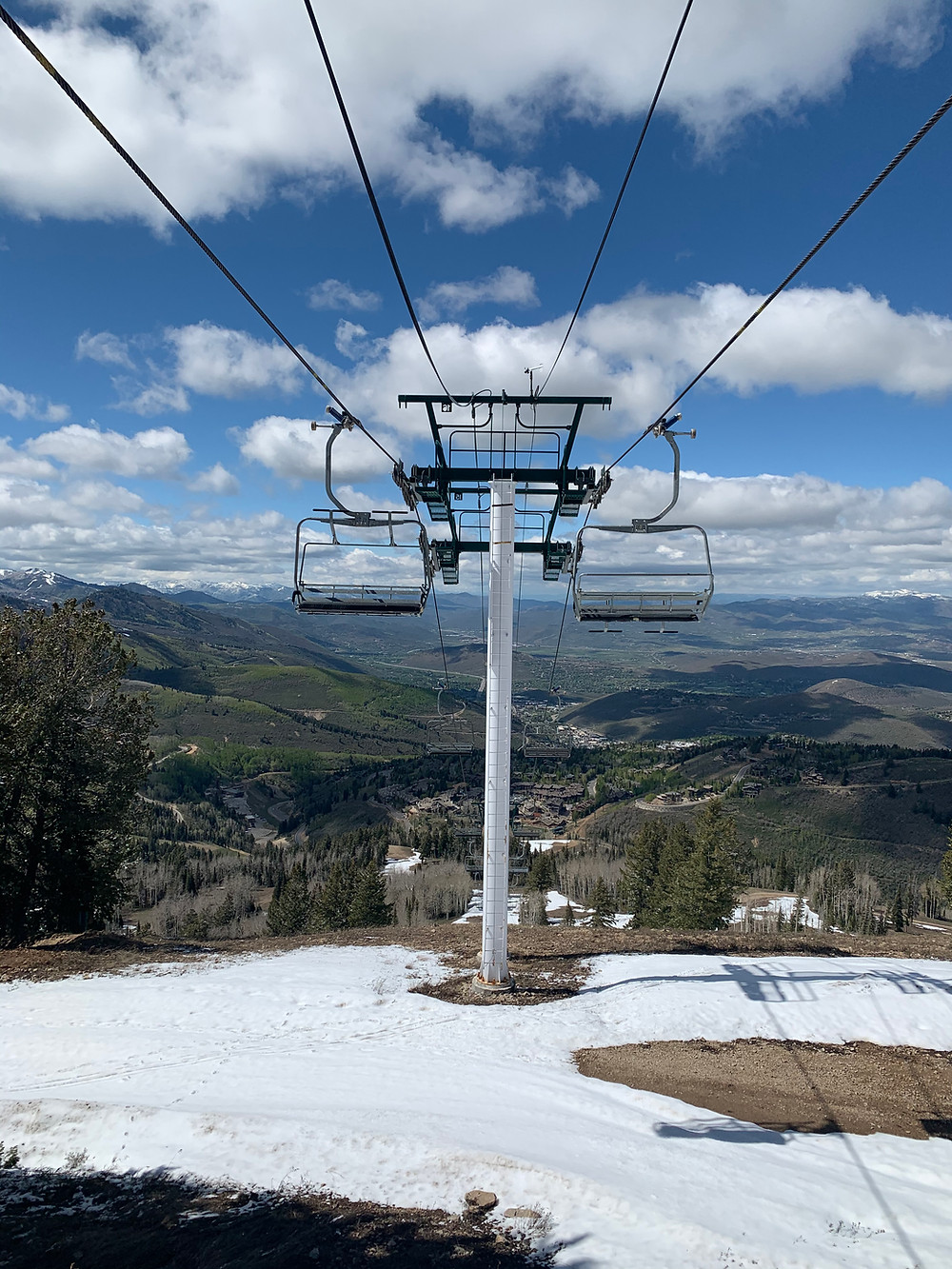 view from Bald Mountain in Park City, Utah
