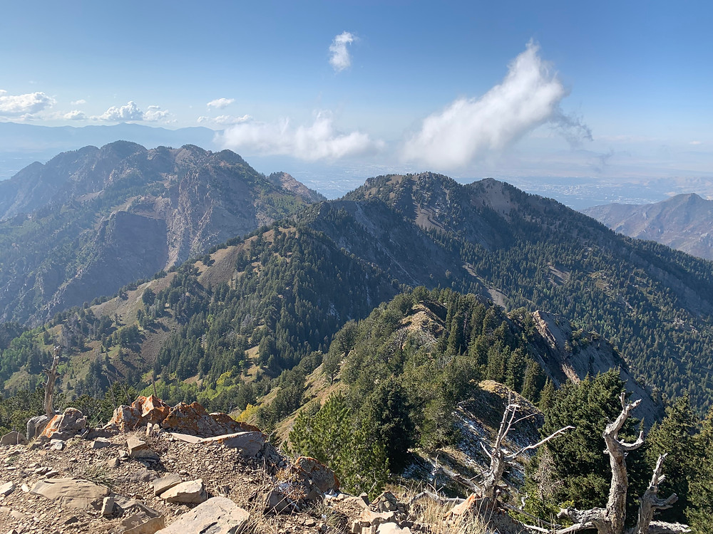Mount Raymond summit view in Big Cottonwood Canyon, Utah