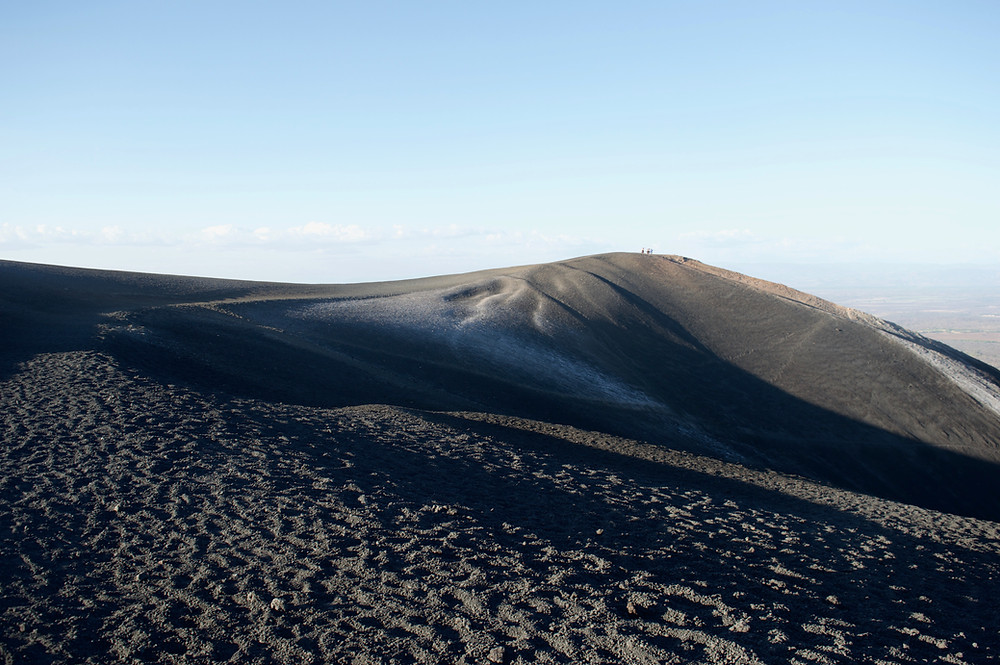 Cerro Negro volcano trail, Nicaragua