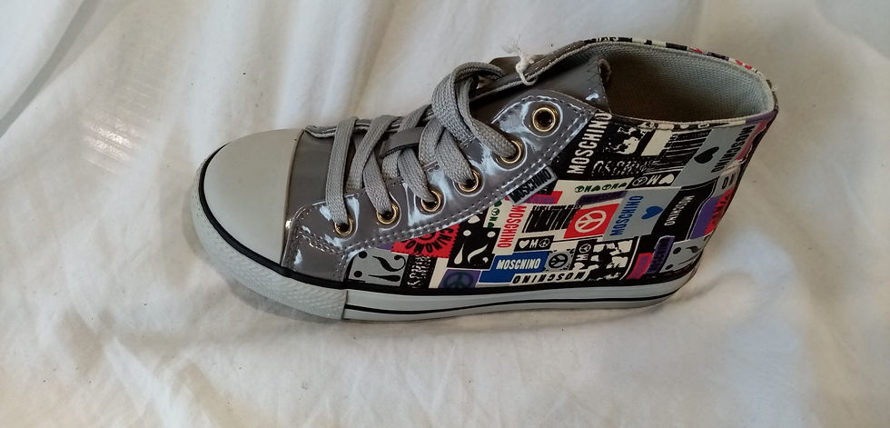 MOSCHINO TECNO STAMPA MOSCHINO/VERNICE SNEAKERS BAMBINA