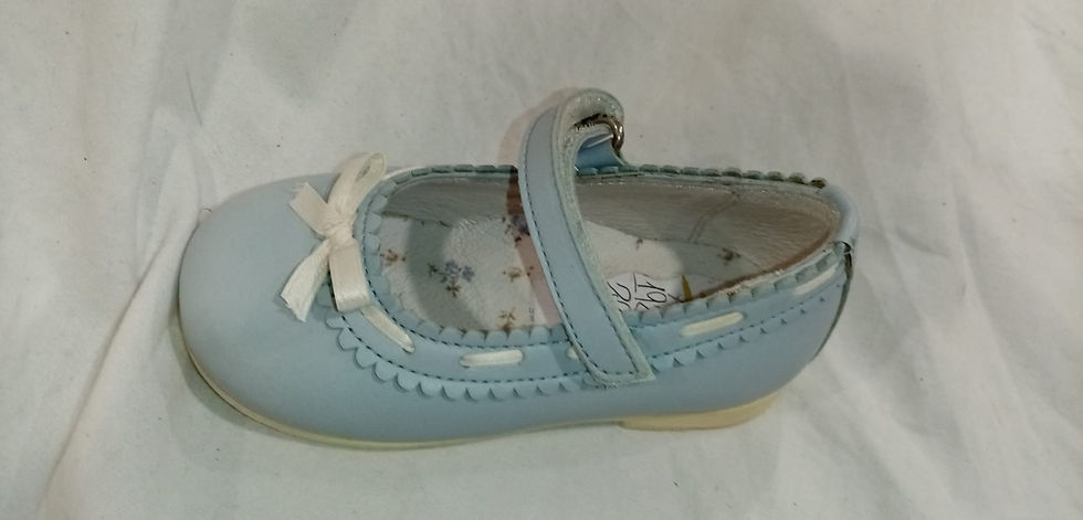 I PINCO PALLINO PELLE CELESTE  BAMBINA