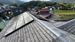 太陽光パネル撤去途中