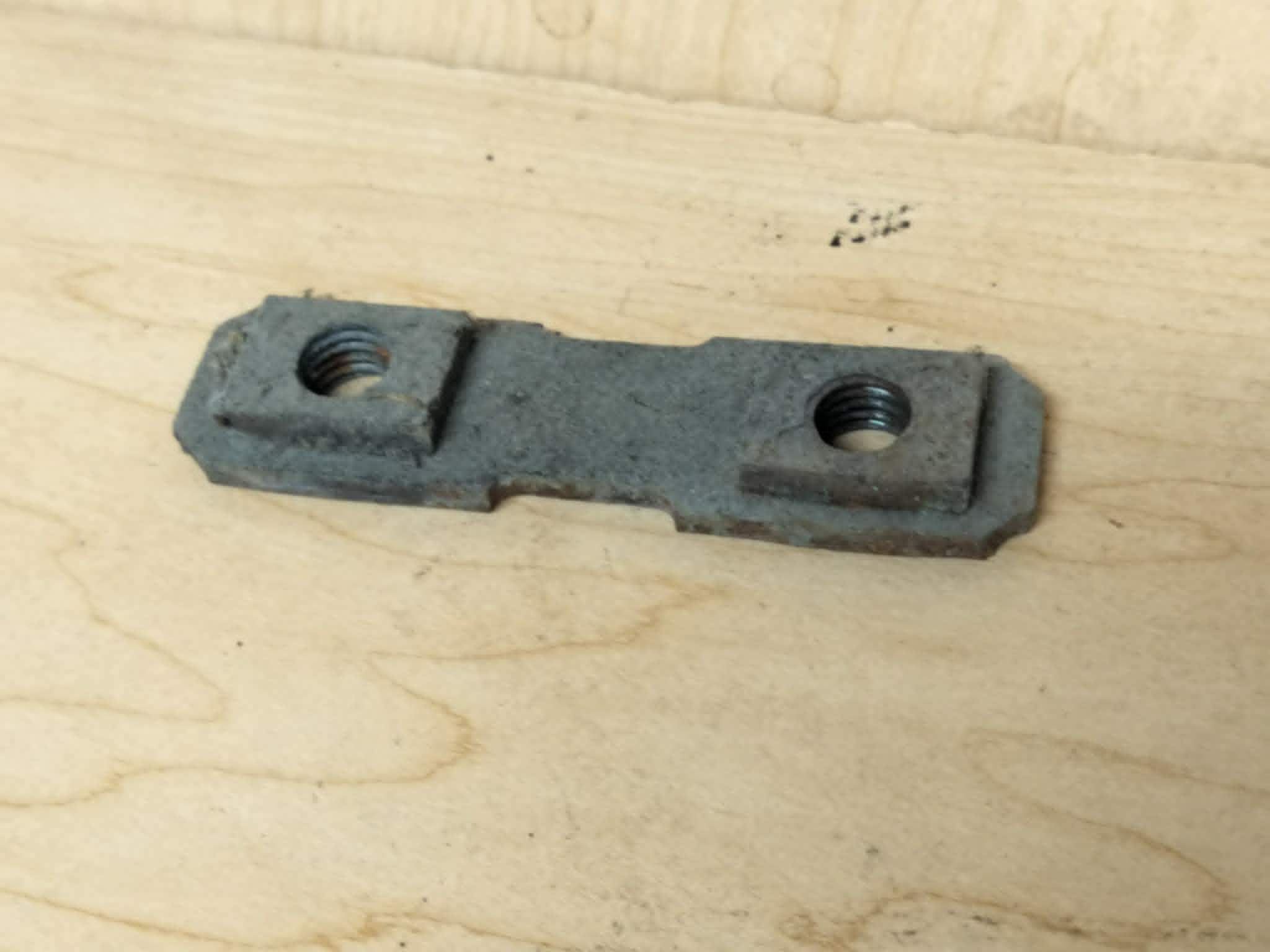 1994-2004 Mustang rear K member nut plate- used