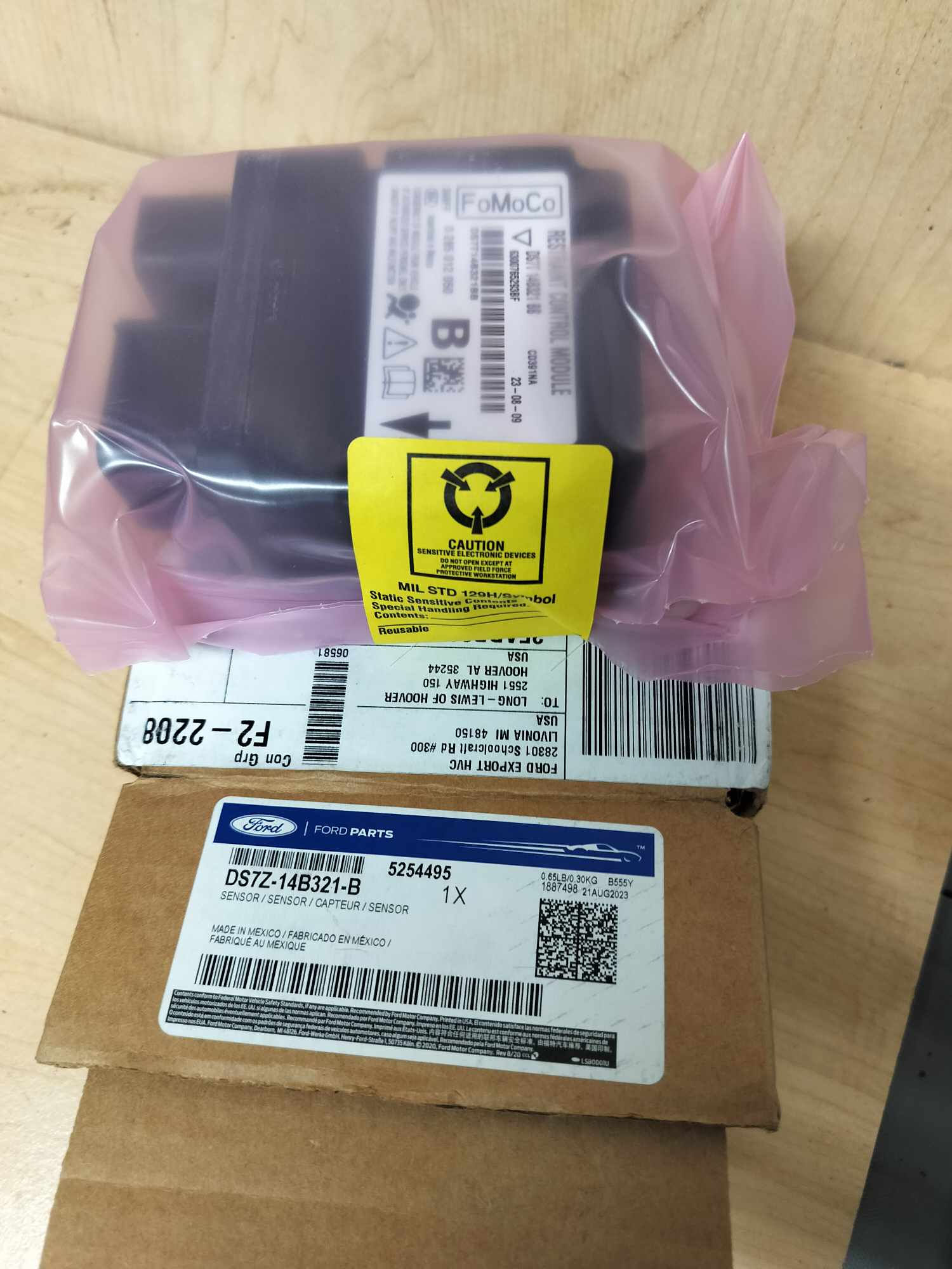 2013-2014 Ford Fusion Airbag control module sensor- DS7Z-14B321-B