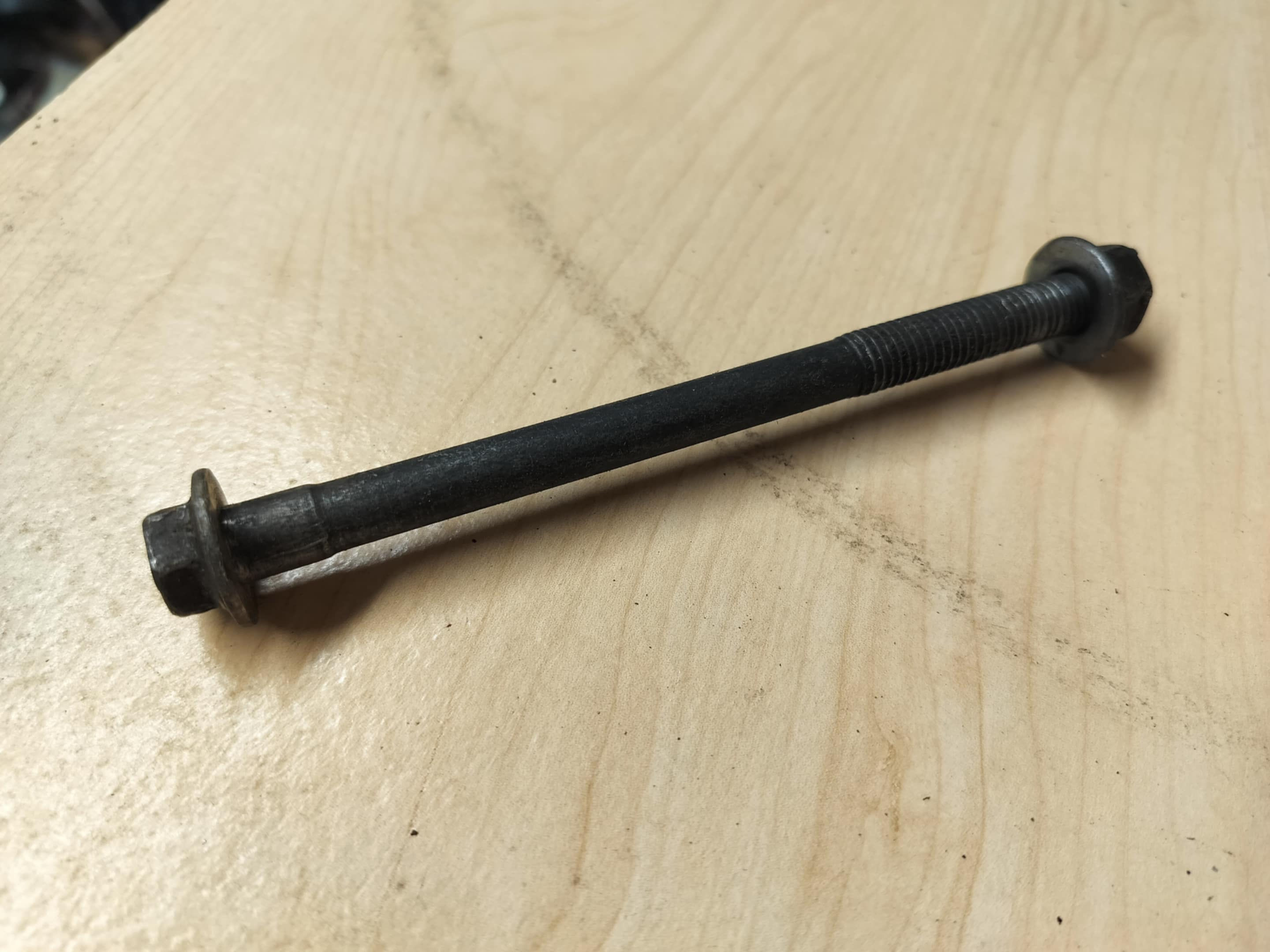 1983-1993 Mustang transmission crossmember bolt and nut-used