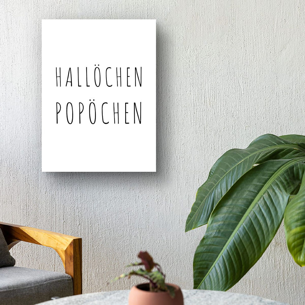 Miniaturbild: HALLÖCHEN POPÖCHEN - Art Print