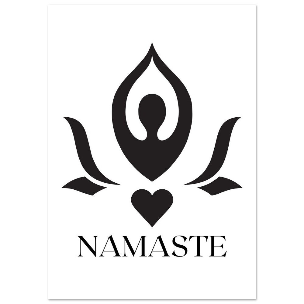 NAMASTE HEART - Art Print