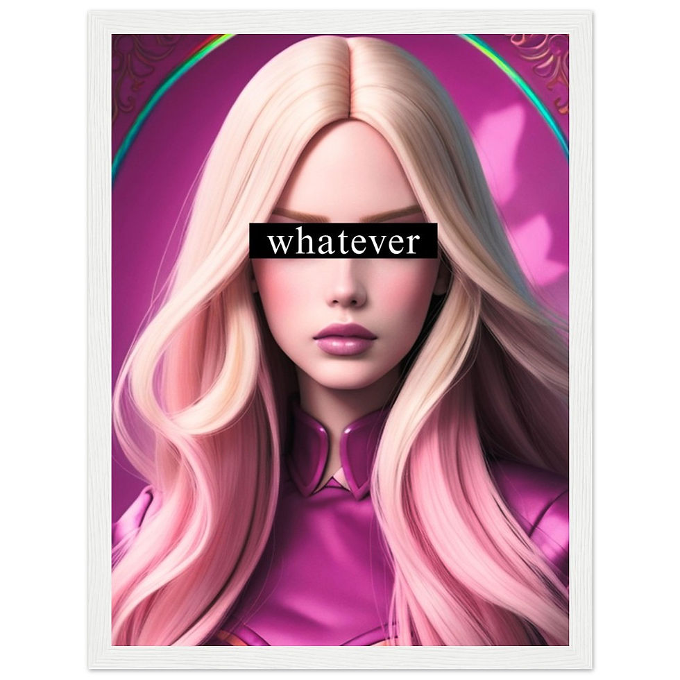 Miniatura: whatever - Art Print mit Holzrahmen
