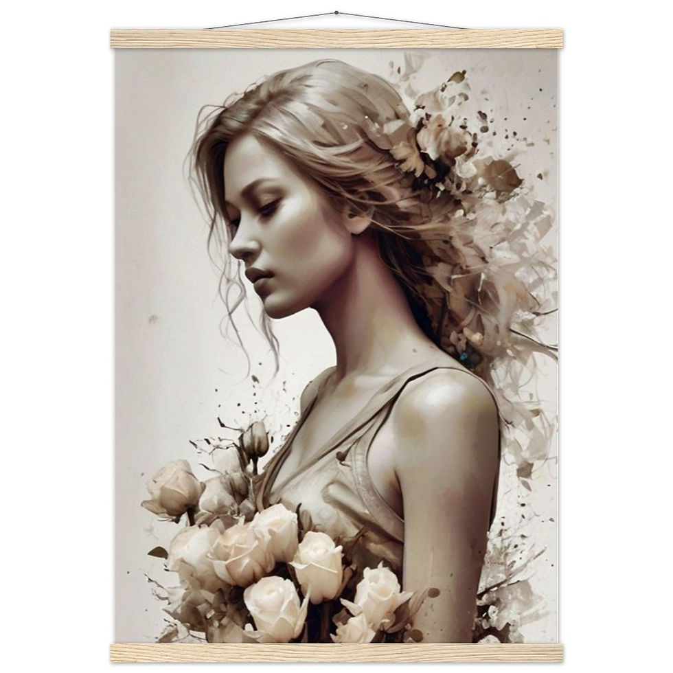 Miniature : Flower Girl - Art Print mit Leisten