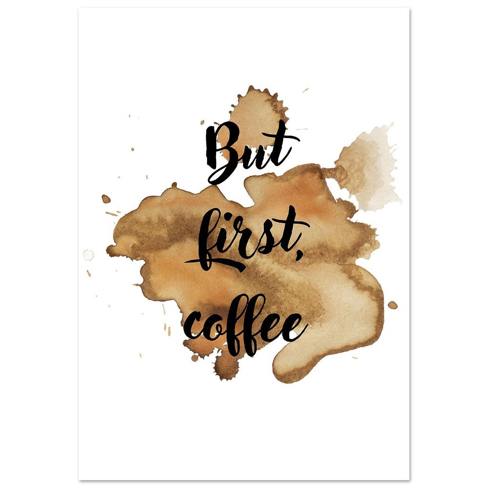 Thumbnail: But first coffee - Art Print