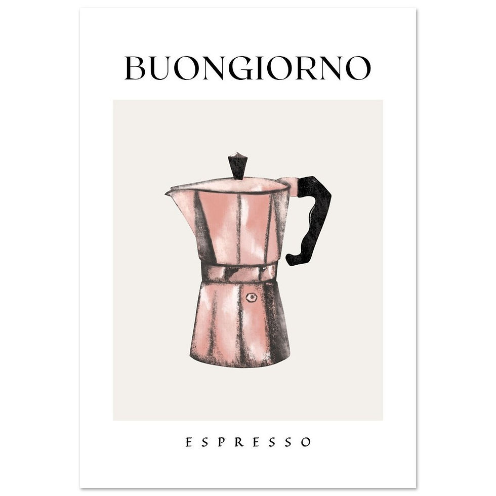 Miniatura: BUONGIORNO ESPRESSO - Art Print