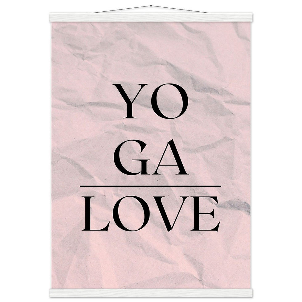 Miniatura: YOGA LOVE - Art Print mit Leisten