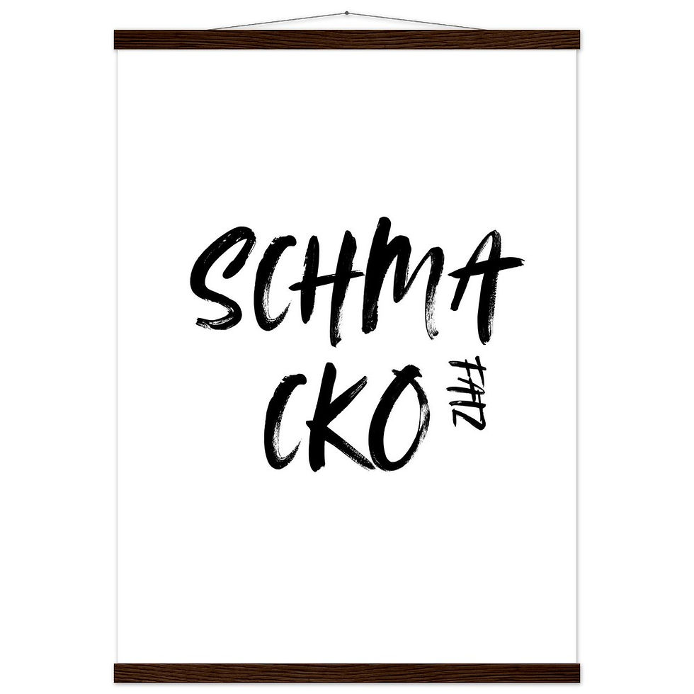 Miniature : Schmackofatz - Modernes Kalligraphie Art Print mit Leisten