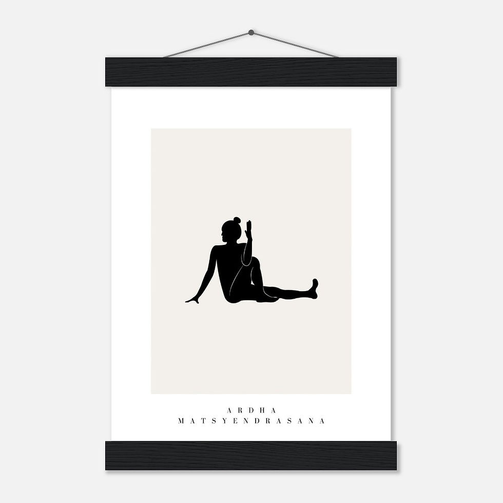 Miniatura: Yoga V - Art Print mit Leisten