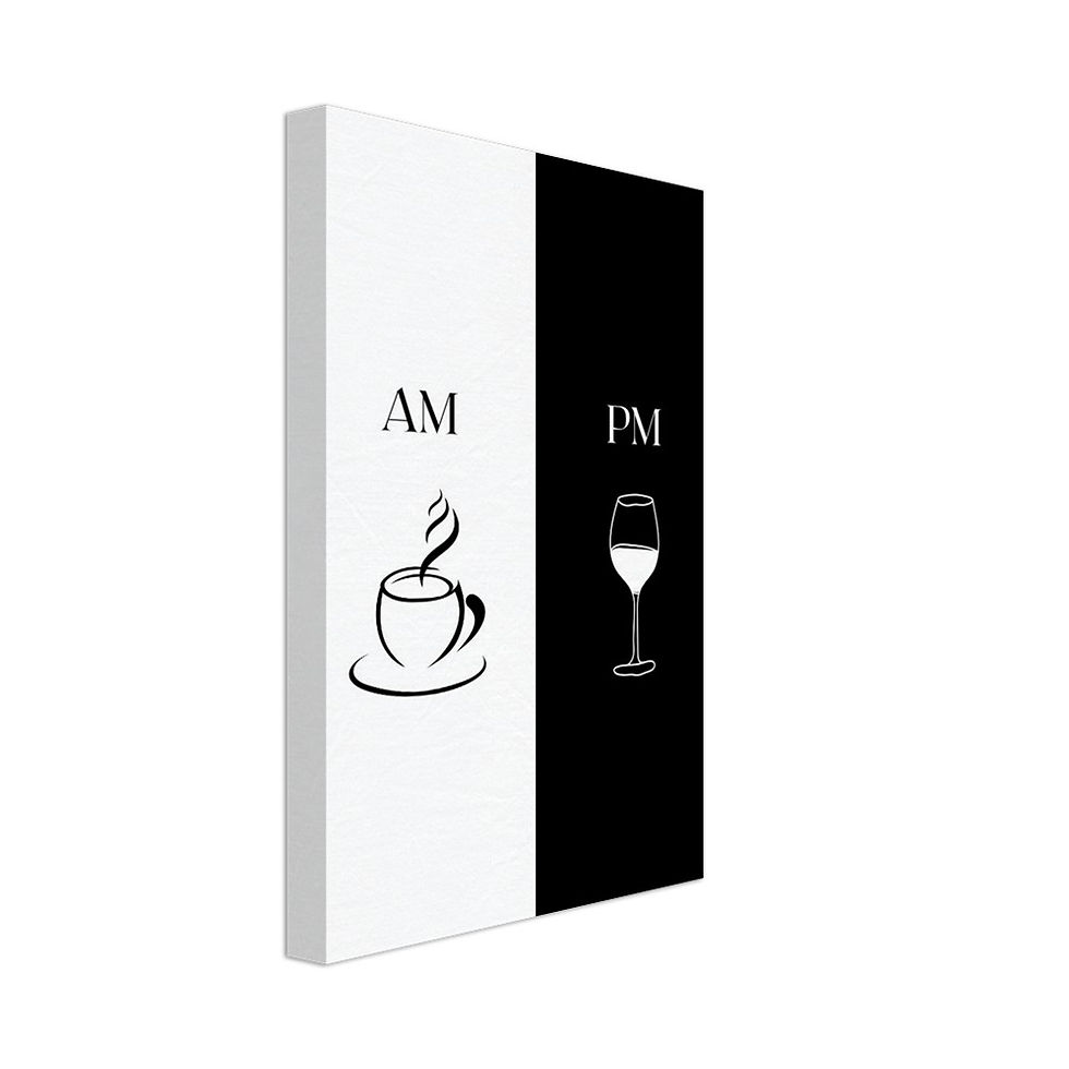 AM and PM - Leinwand