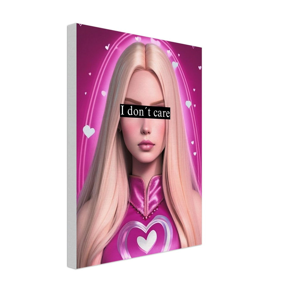 Miniaturbild: I don't care - Leinwand
