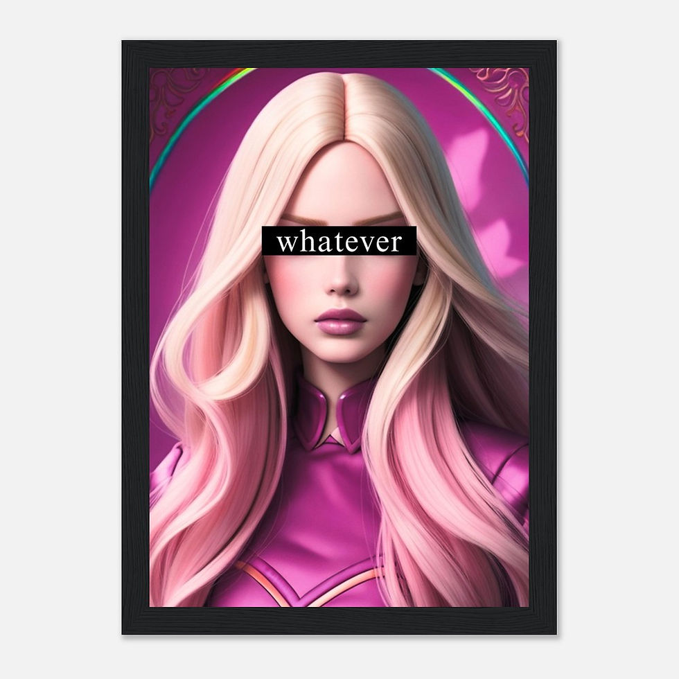 Miniatura: whatever - Art Print mit Holzrahmen