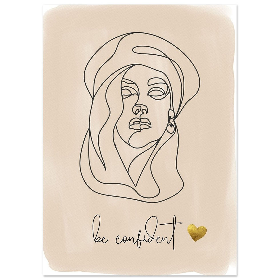 Miniatura: be confident - Art Print