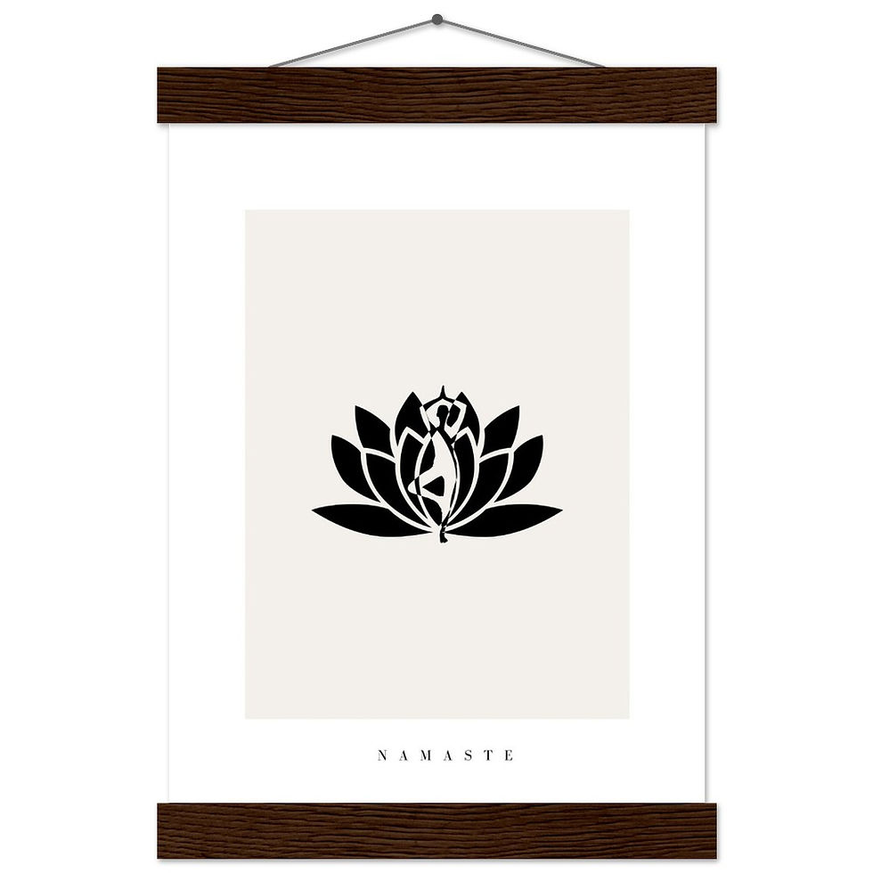 Miniature : Namaste II - Art Print mit Leisten