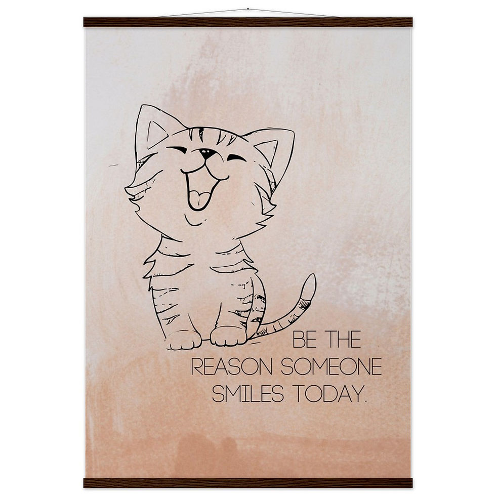 Miniaturbild: BE THE REASON SOMEONE SMILES TODAY - Art Print mit Leisten