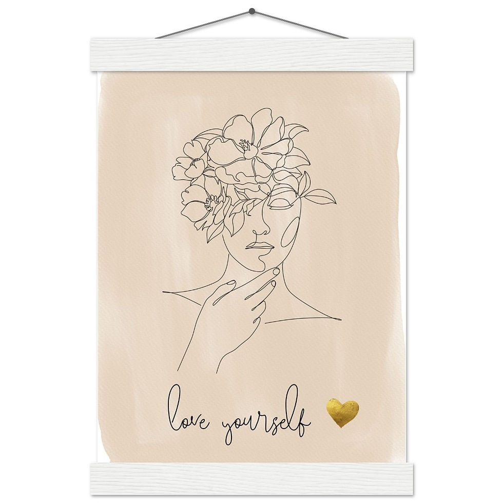 Miniatura: love yourself - Art Print mit Leisten