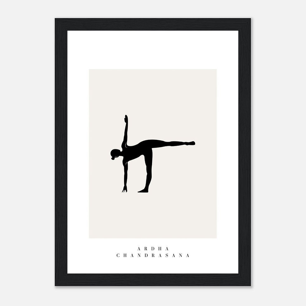 Miniatura: Yoga VII - Art Print mit Holzrahmen