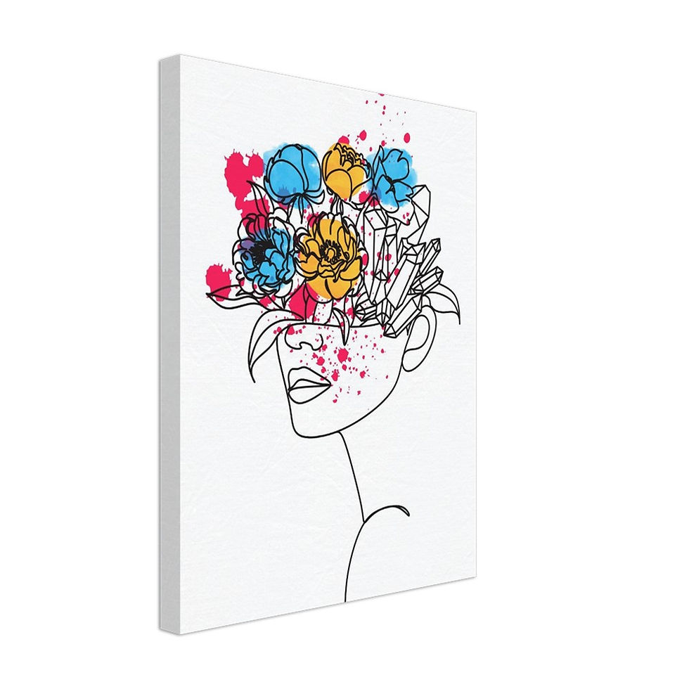 Miniature : Line Art Frau VI - Leinwand