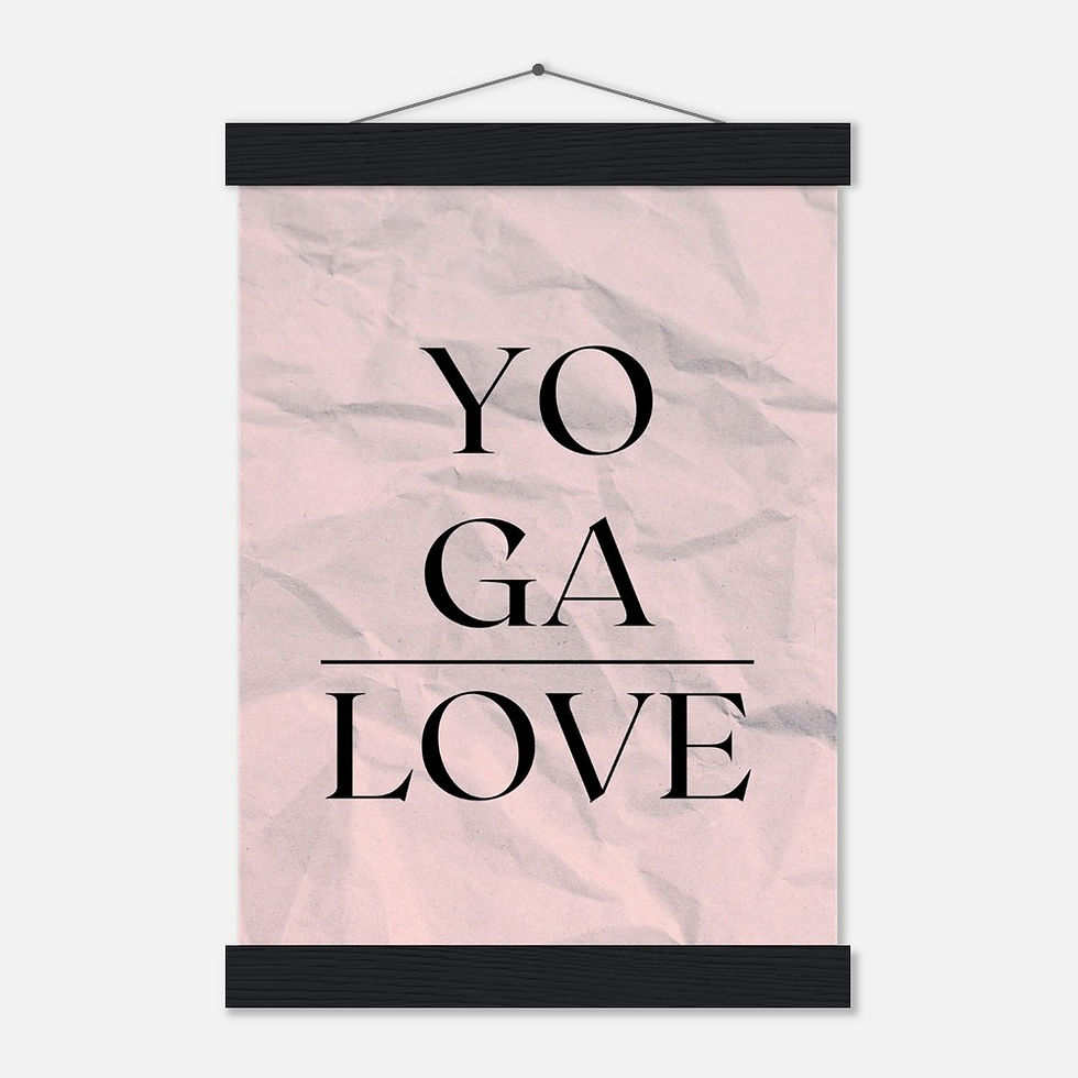 Miniatura: YOGA LOVE - Art Print mit Leisten