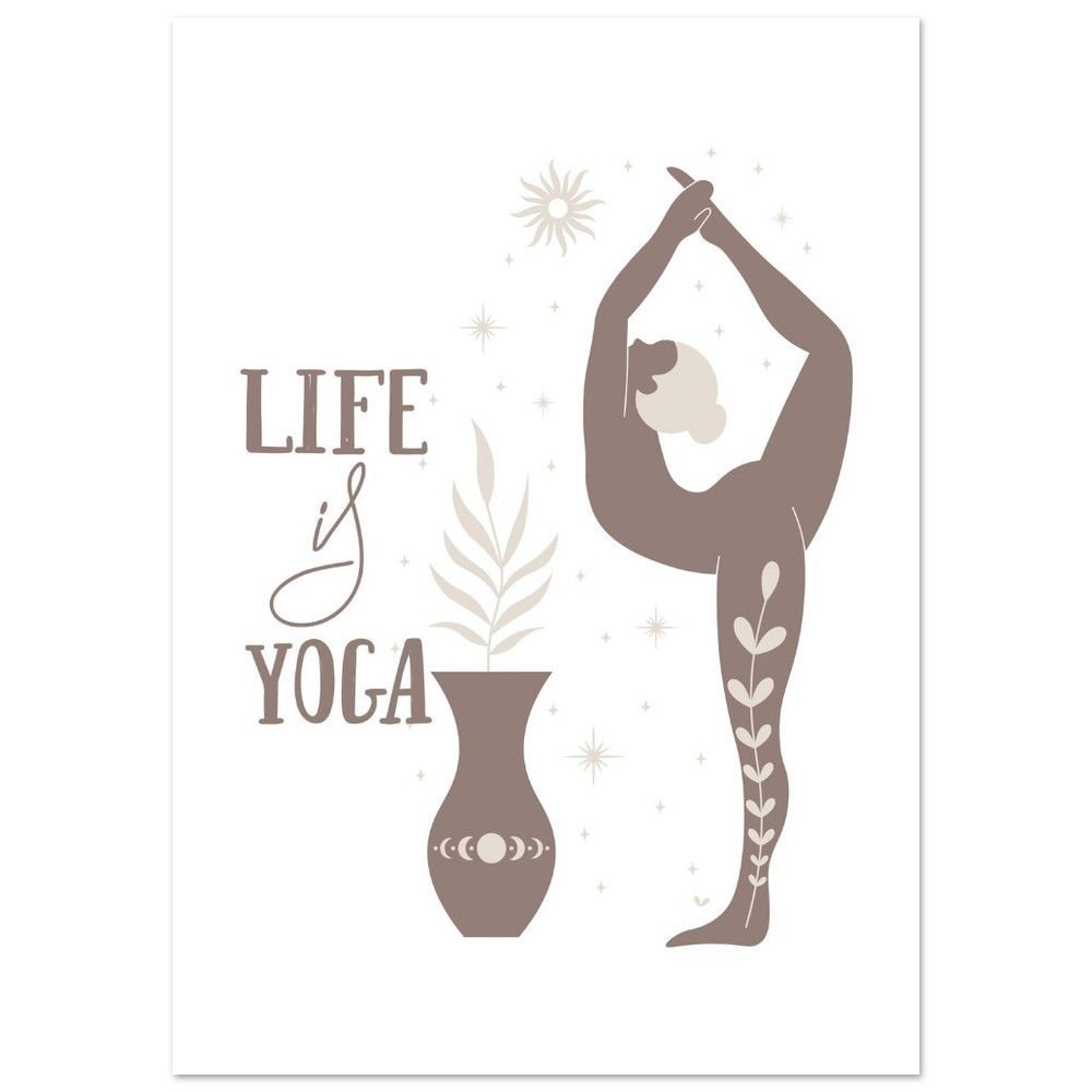 LIFE is YOGA - Art Print