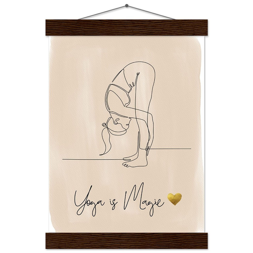 Miniatura: Yoga is Magic - Art Print mit Leisten