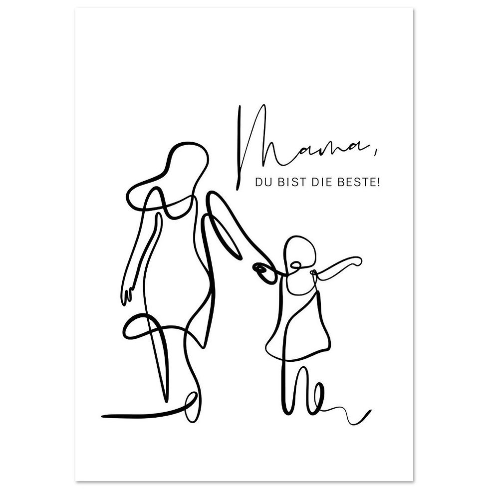 Miniaturbild: Mama, DU BIST DIE BESTE! - Art Print