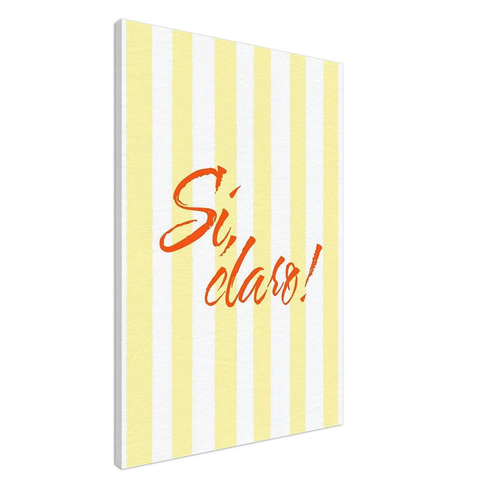 Miniaturbild: Si, claro! - Leinwand