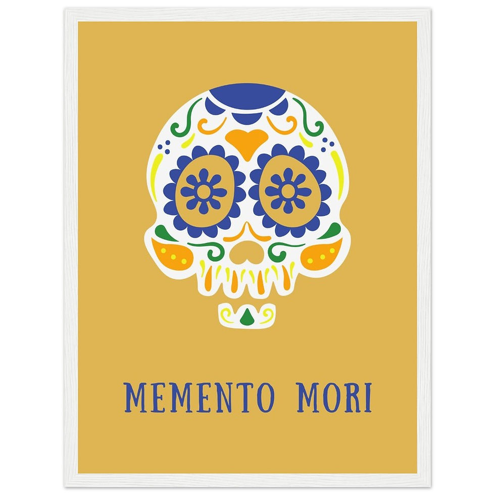 Miniaturbild: MEMENTO MORI V - Art Print mit Holzrahmen