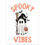 Thumbnail: Spooky Vibes Ghost & Broom Halloween Art Print - Your Choice of Size