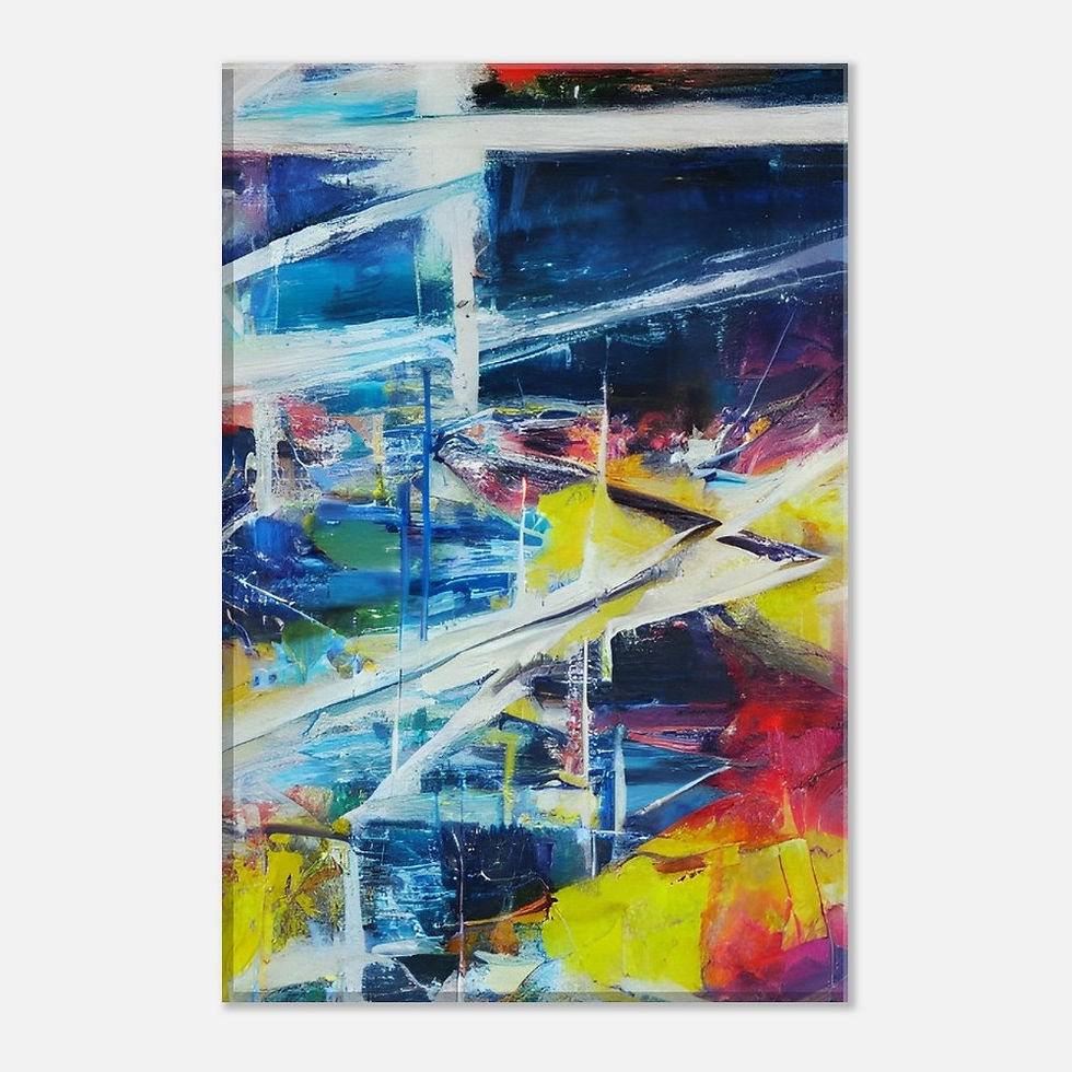 Thumbnail: Abstracktes Wandbild XIV - Leinwand