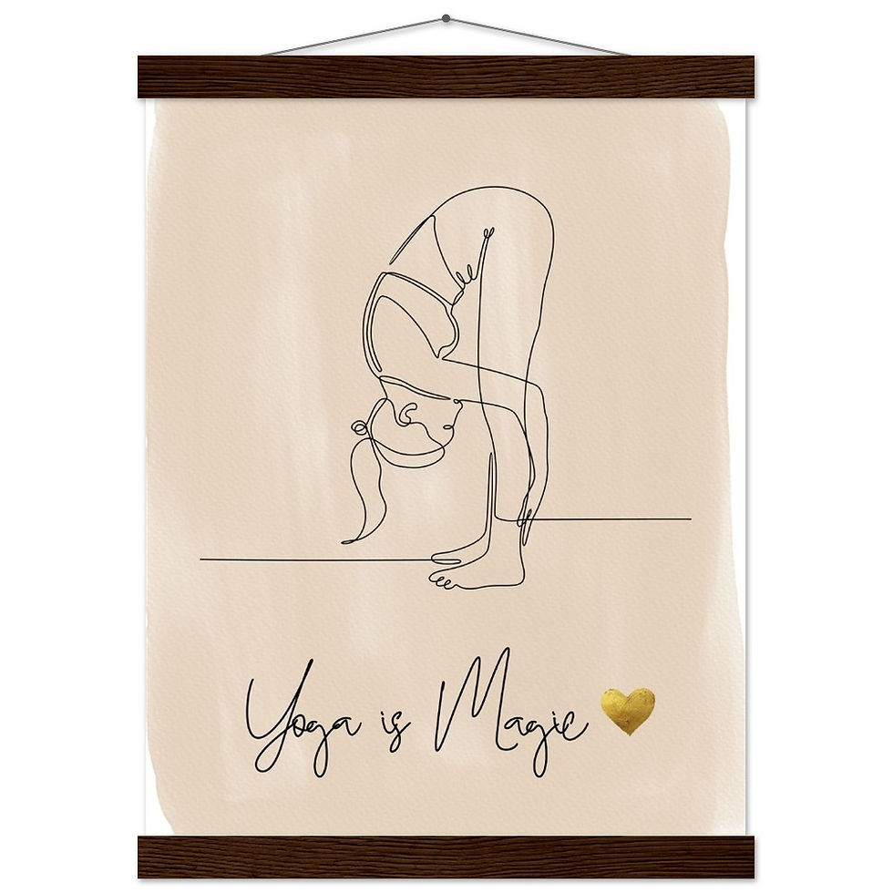 Miniatura: Yoga is Magic - Art Print mit Leisten