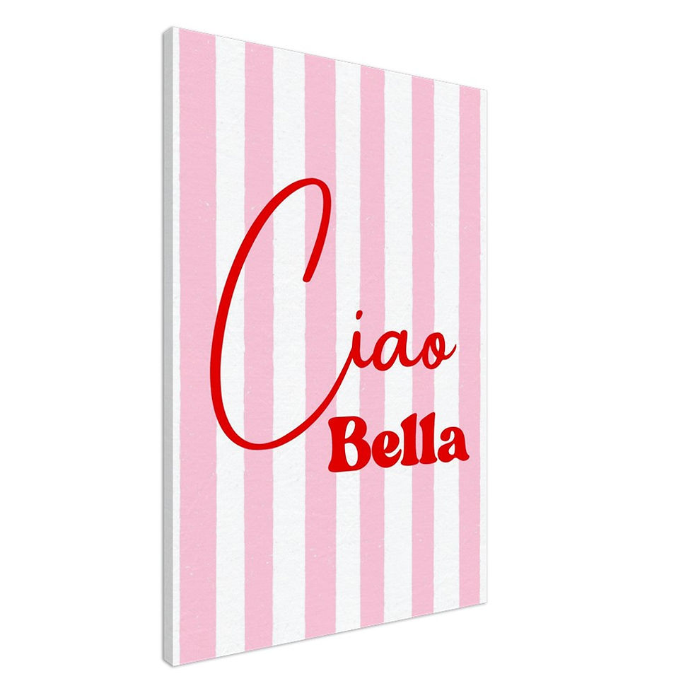 Thumbnail: Ciao Bella - Romantische Leinwand für jeden Raum