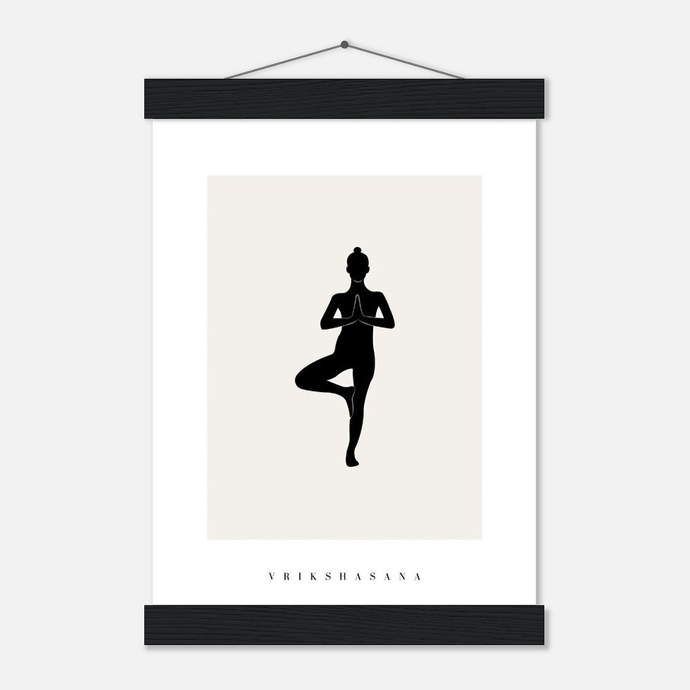 Thumbnail: Yoga IV - Art Print mit Leisten