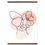 Thumbnail: Frau im Stil von Line Art III - Art Print mit Leisten
