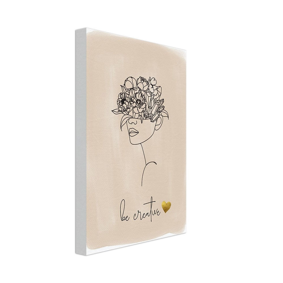 be creative - Leinwand